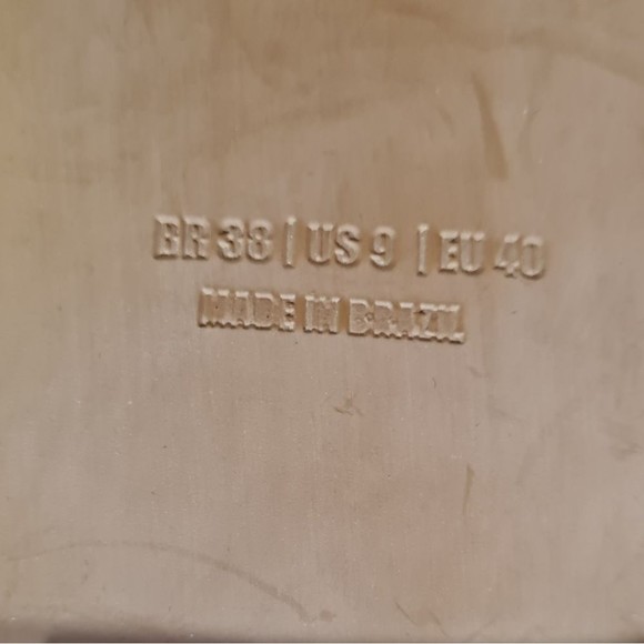 Farm Rio Caramel Palm Tree Strap Sandals NWOT Women's US 9 Bohemian Leather - Picture 14 of 14